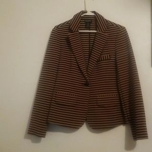 Light brown/tan  black stripes blazer